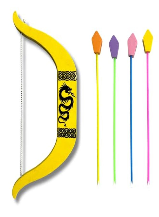 KITOY Mighty Archer Bow and Arrow Set | Foam Bow with 4 Foam Arrows | Safe for Kids Indoor and Outdoor (Colour May Vary) - Image 1